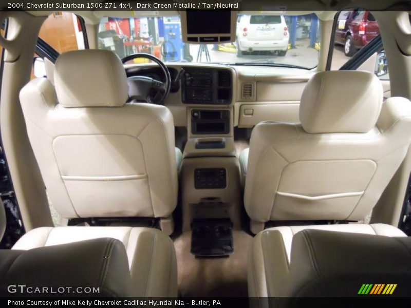 Dark Green Metallic / Tan/Neutral 2004 Chevrolet Suburban 1500 Z71 4x4