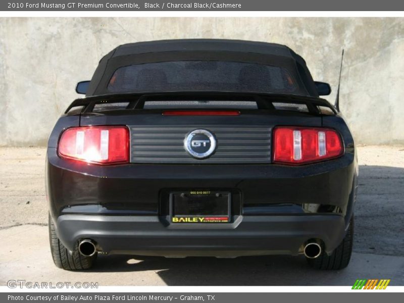 Black / Charcoal Black/Cashmere 2010 Ford Mustang GT Premium Convertible