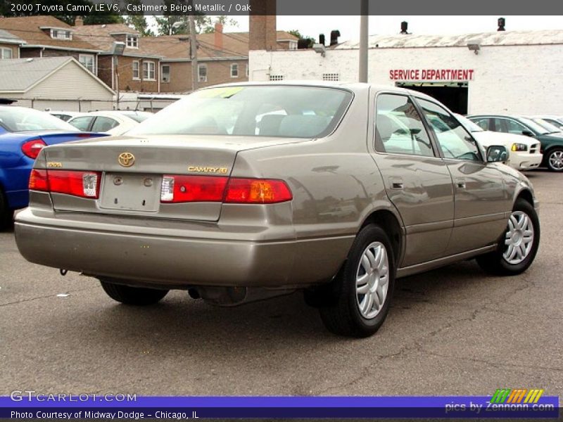 Cashmere Beige Metallic / Oak 2000 Toyota Camry LE V6