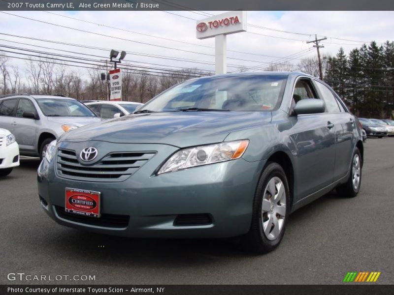 Aloe Green Metallic / Bisque 2007 Toyota Camry LE