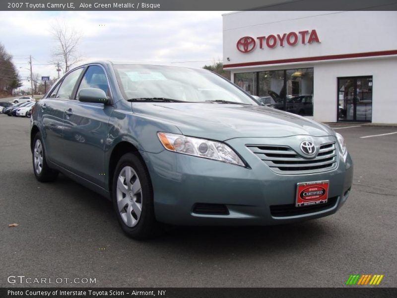 Aloe Green Metallic / Bisque 2007 Toyota Camry LE