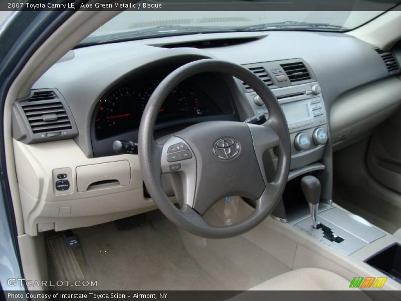 Aloe Green Metallic / Bisque 2007 Toyota Camry LE