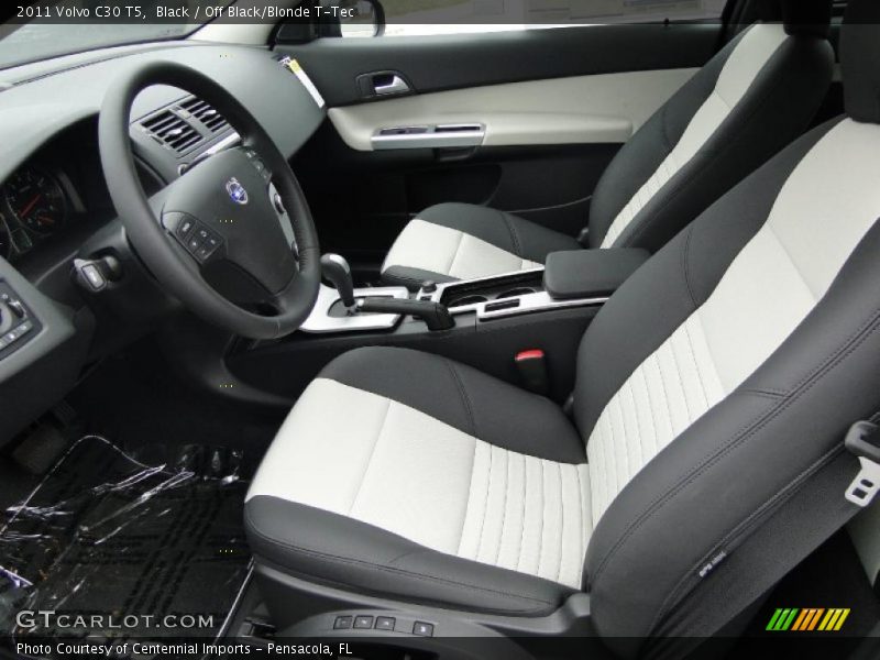  2011 C30 T5 Off Black/Blonde T-Tec Interior