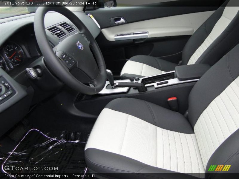  2011 C30 T5 Off Black/Blonde T-Tec Interior
