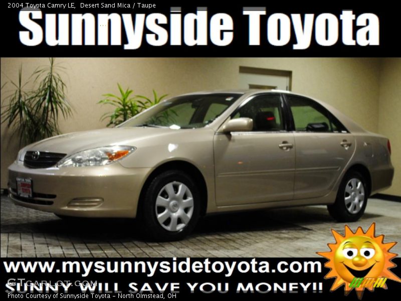 Desert Sand Mica / Taupe 2004 Toyota Camry LE
