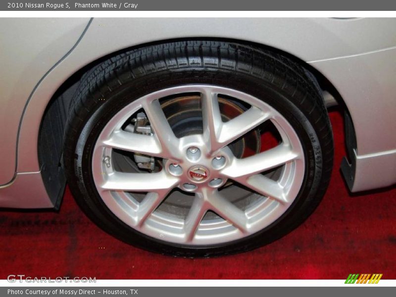 Phantom White / Gray 2010 Nissan Rogue S