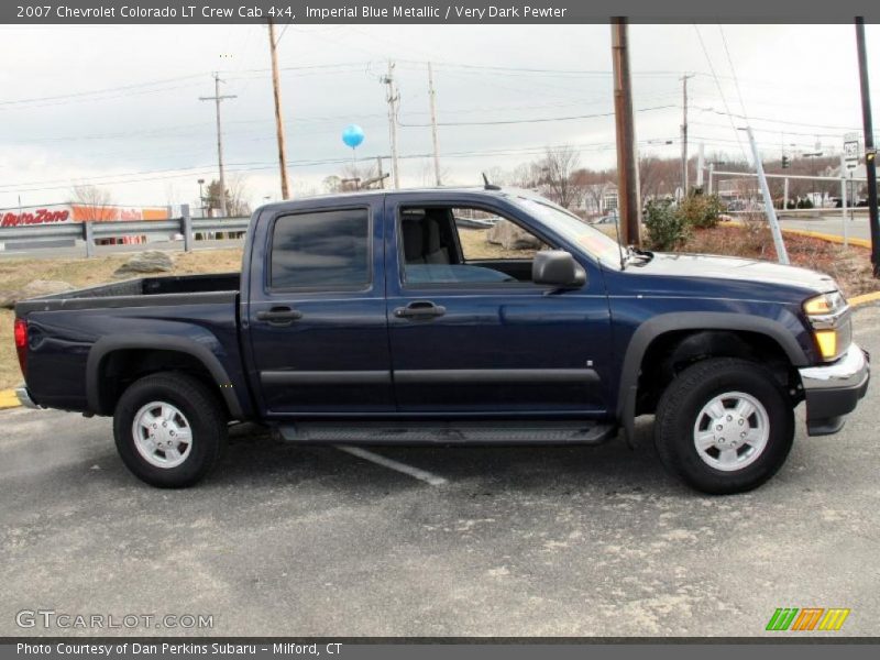 Imperial Blue Metallic / Very Dark Pewter 2007 Chevrolet Colorado LT Crew Cab 4x4