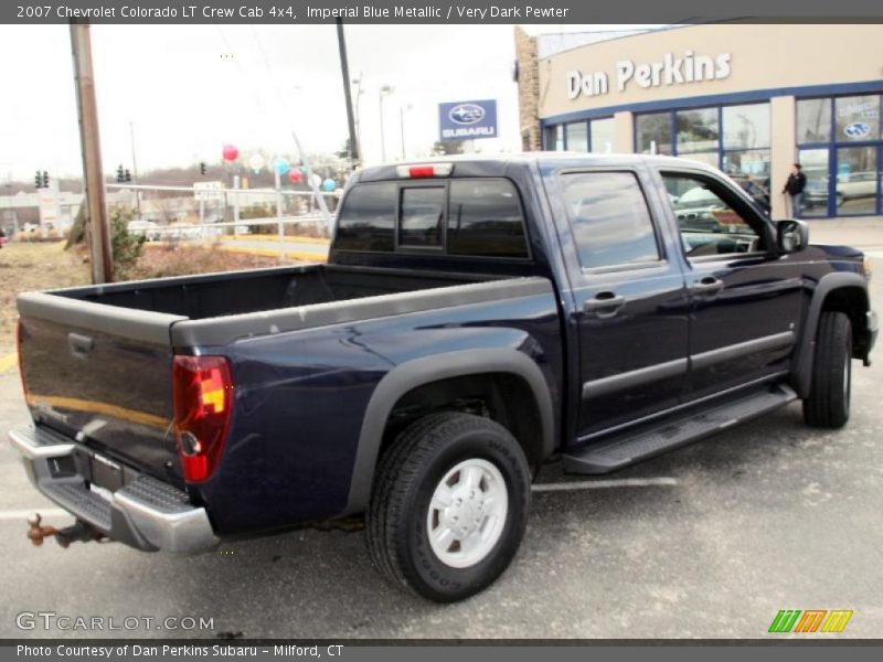 Imperial Blue Metallic / Very Dark Pewter 2007 Chevrolet Colorado LT Crew Cab 4x4