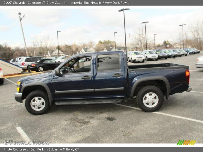 Imperial Blue Metallic / Very Dark Pewter 2007 Chevrolet Colorado LT Crew Cab 4x4