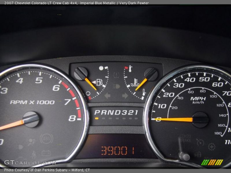 Imperial Blue Metallic / Very Dark Pewter 2007 Chevrolet Colorado LT Crew Cab 4x4