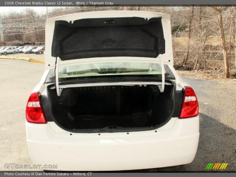 White / Titanium Gray 2008 Chevrolet Malibu Classic LS Sedan