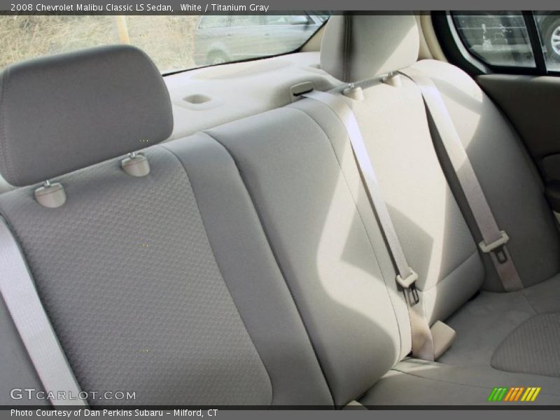 White / Titanium Gray 2008 Chevrolet Malibu Classic LS Sedan