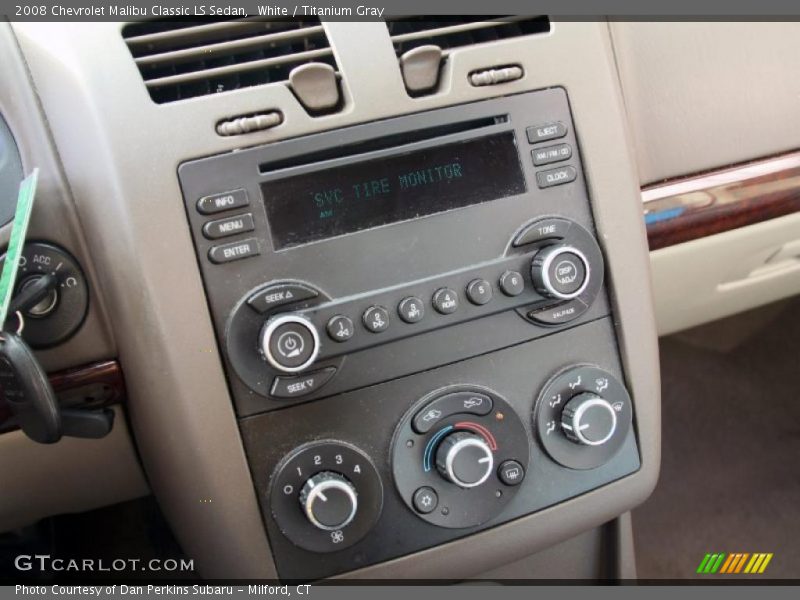 Controls of 2008 Malibu Classic LS Sedan