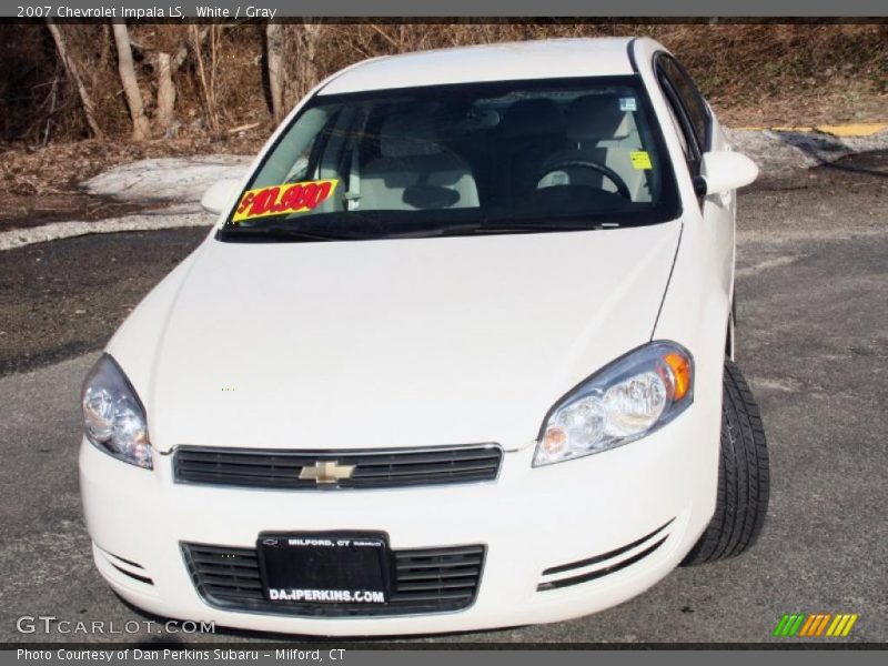 White / Gray 2007 Chevrolet Impala LS