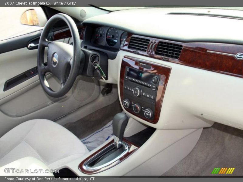 White / Gray 2007 Chevrolet Impala LS
