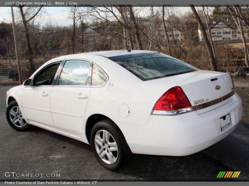 White / Gray 2007 Chevrolet Impala LS