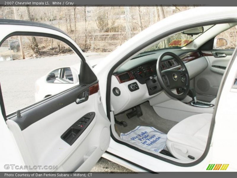 White / Gray 2007 Chevrolet Impala LS
