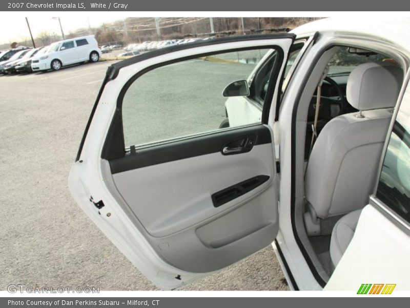 White / Gray 2007 Chevrolet Impala LS