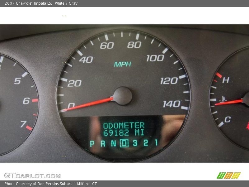 White / Gray 2007 Chevrolet Impala LS