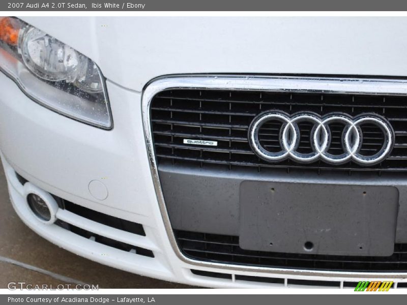 Ibis White / Ebony 2007 Audi A4 2.0T Sedan