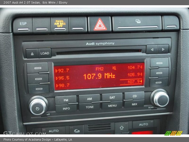 Ibis White / Ebony 2007 Audi A4 2.0T Sedan