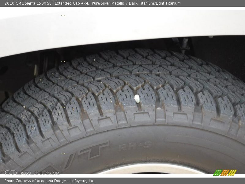 Pure Silver Metallic / Dark Titanium/Light Titanium 2010 GMC Sierra 1500 SLT Extended Cab 4x4