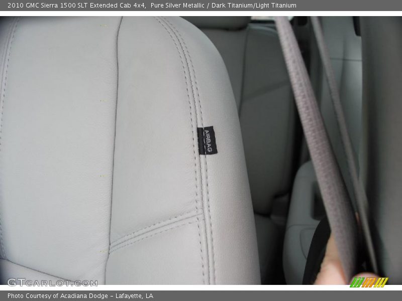 Pure Silver Metallic / Dark Titanium/Light Titanium 2010 GMC Sierra 1500 SLT Extended Cab 4x4