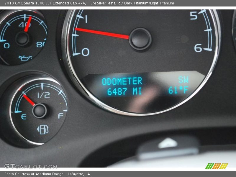 Pure Silver Metallic / Dark Titanium/Light Titanium 2010 GMC Sierra 1500 SLT Extended Cab 4x4