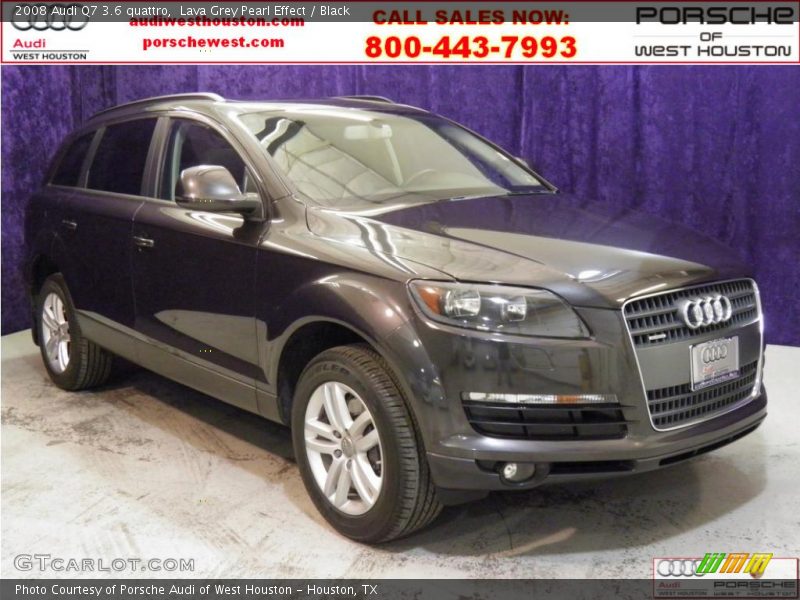 Lava Grey Pearl Effect / Black 2008 Audi Q7 3.6 quattro