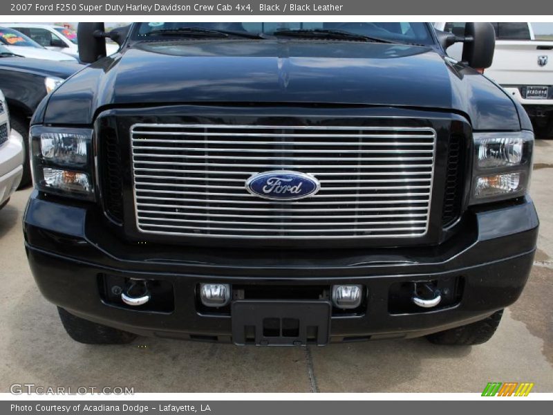 Black / Black Leather 2007 Ford F250 Super Duty Harley Davidson Crew Cab 4x4