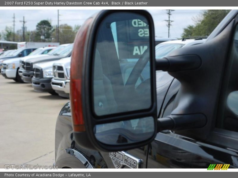 Black / Black Leather 2007 Ford F250 Super Duty Harley Davidson Crew Cab 4x4