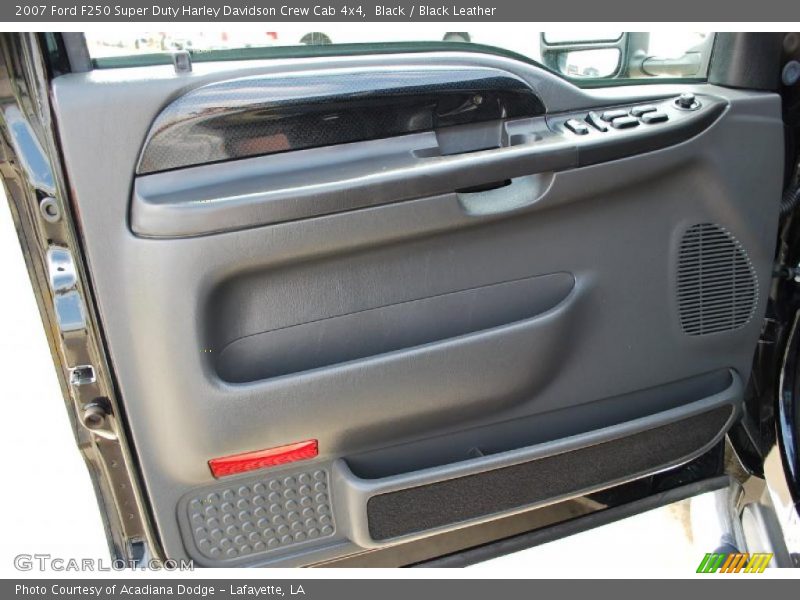 Black / Black Leather 2007 Ford F250 Super Duty Harley Davidson Crew Cab 4x4
