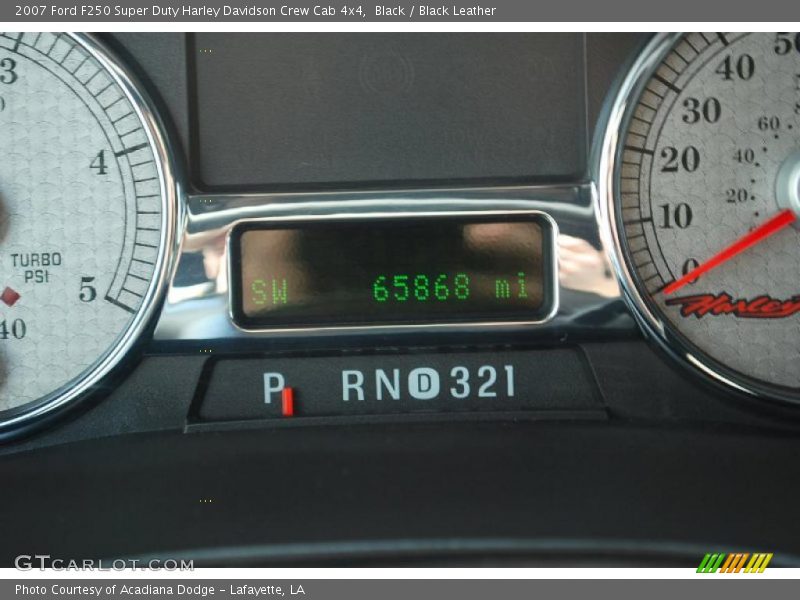 Black / Black Leather 2007 Ford F250 Super Duty Harley Davidson Crew Cab 4x4
