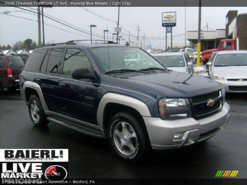 Imperial Blue Metallic / Light Gray 2008 Chevrolet TrailBlazer LT 4x4