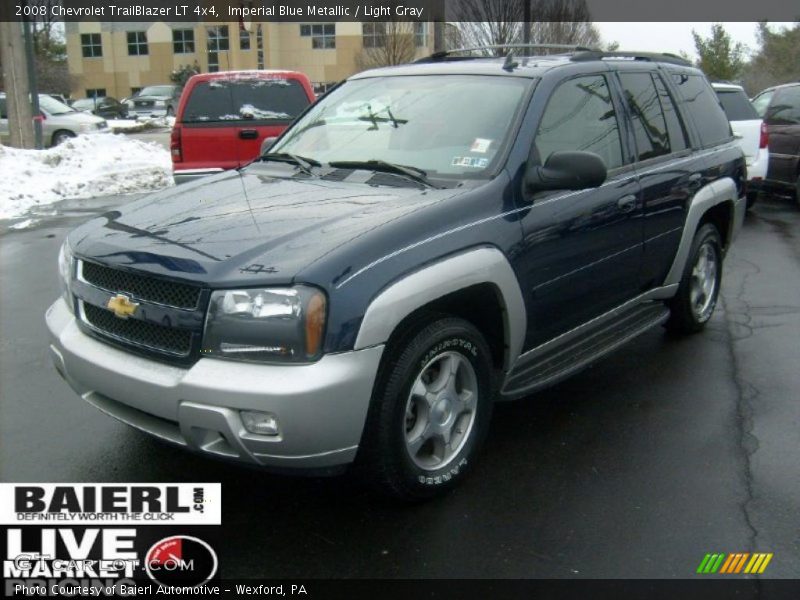 Imperial Blue Metallic / Light Gray 2008 Chevrolet TrailBlazer LT 4x4