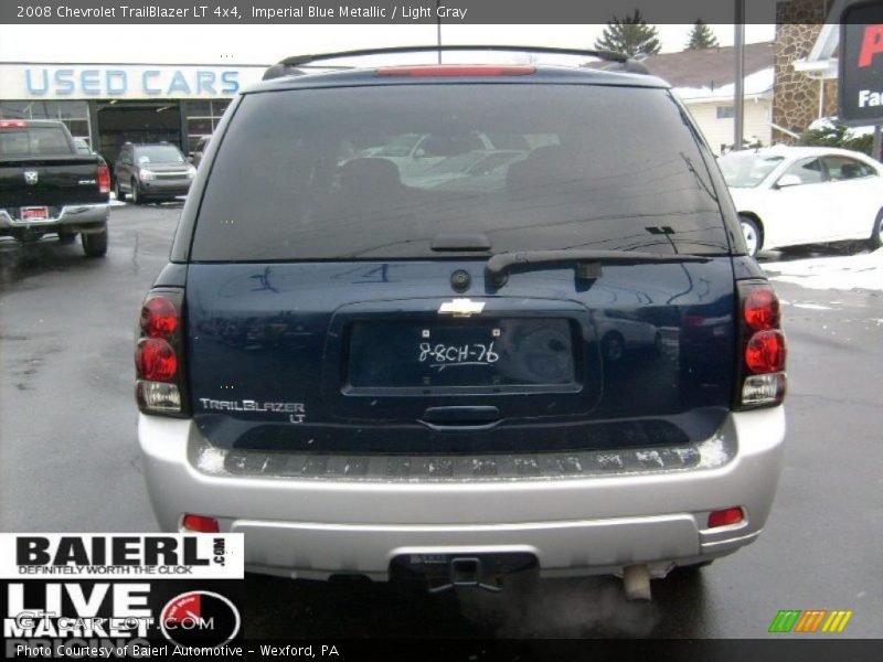 Imperial Blue Metallic / Light Gray 2008 Chevrolet TrailBlazer LT 4x4