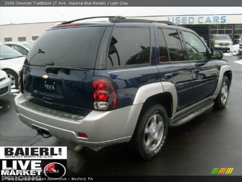 Imperial Blue Metallic / Light Gray 2008 Chevrolet TrailBlazer LT 4x4