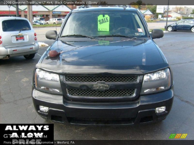 Black Granite Metallic / Ebony 2008 Chevrolet TrailBlazer LT 4x4