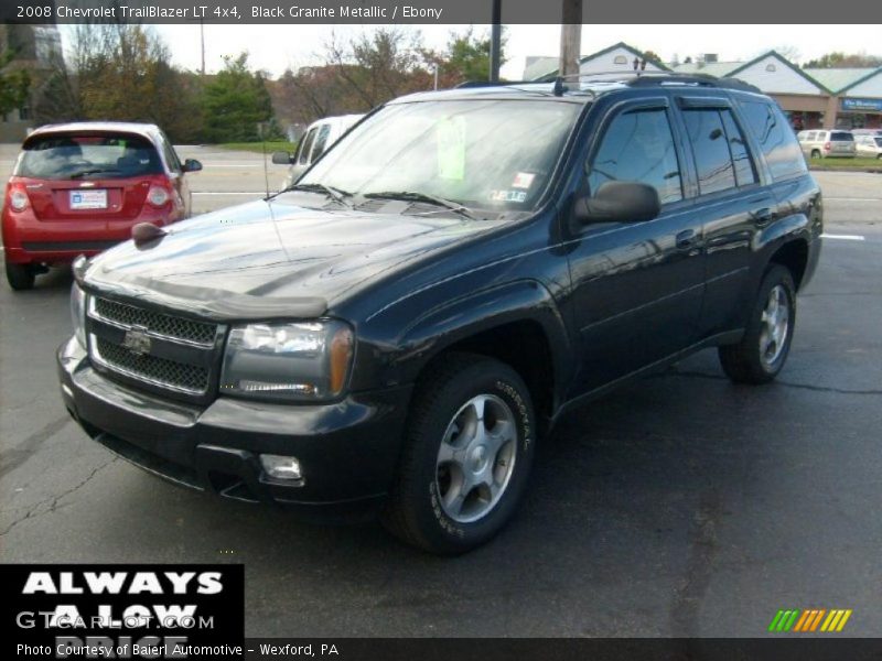 Black Granite Metallic / Ebony 2008 Chevrolet TrailBlazer LT 4x4
