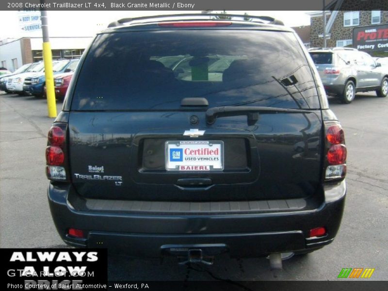 Black Granite Metallic / Ebony 2008 Chevrolet TrailBlazer LT 4x4
