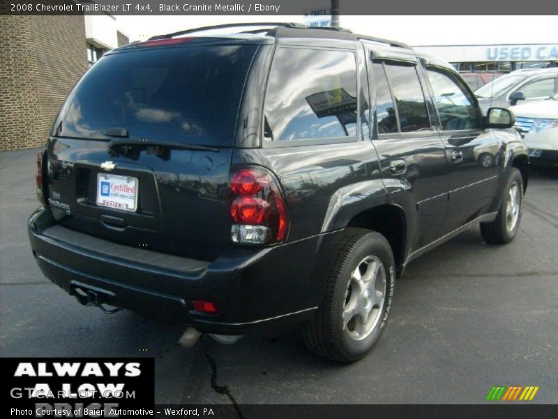 Black Granite Metallic / Ebony 2008 Chevrolet TrailBlazer LT 4x4