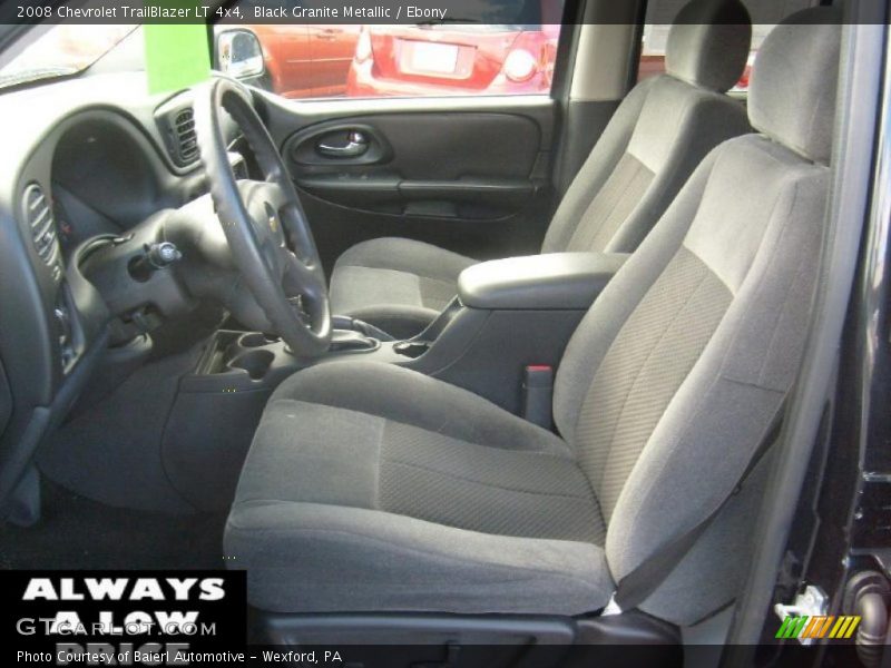 Black Granite Metallic / Ebony 2008 Chevrolet TrailBlazer LT 4x4