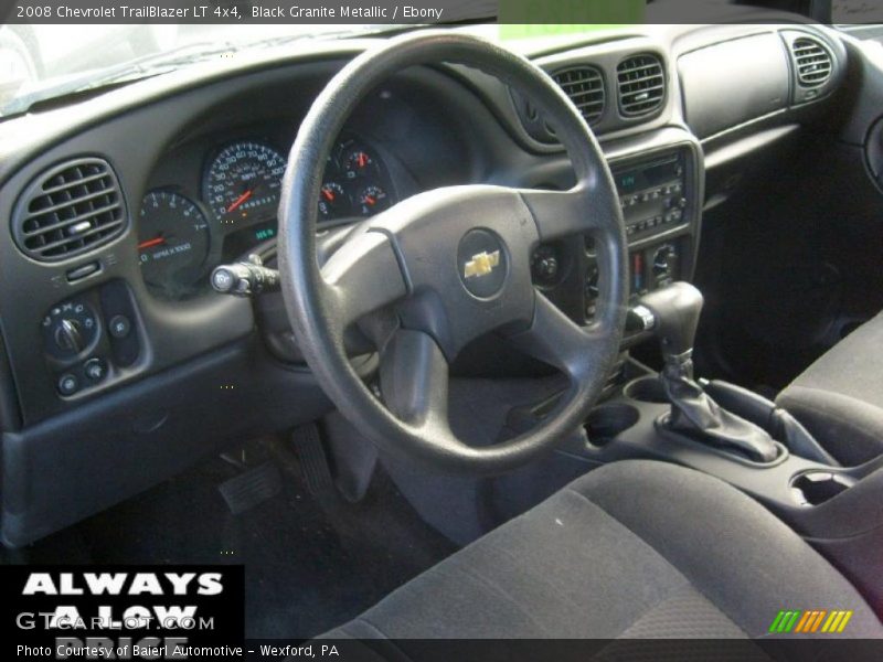 Black Granite Metallic / Ebony 2008 Chevrolet TrailBlazer LT 4x4