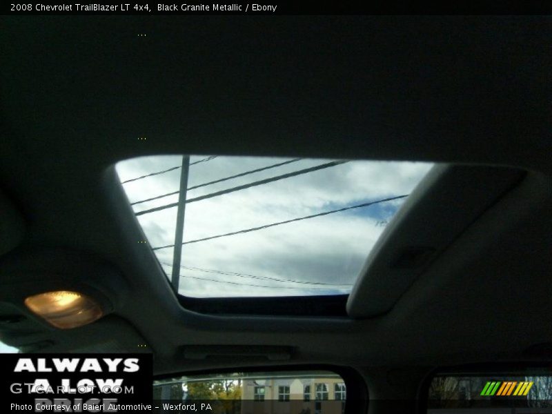 Black Granite Metallic / Ebony 2008 Chevrolet TrailBlazer LT 4x4