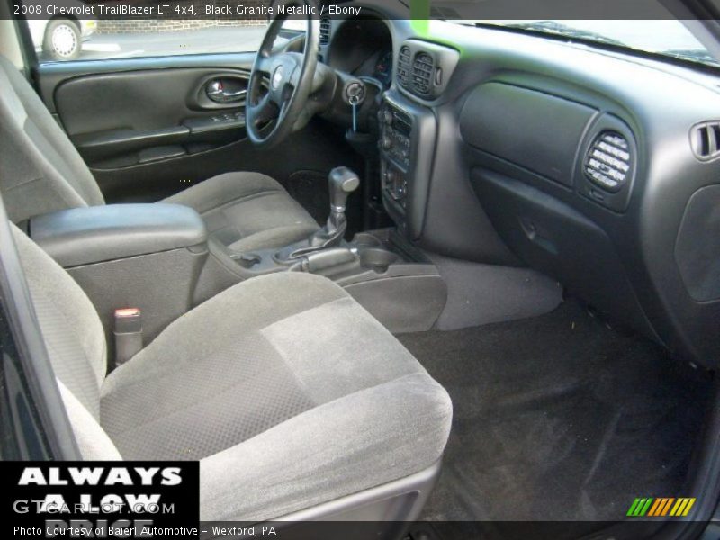 Black Granite Metallic / Ebony 2008 Chevrolet TrailBlazer LT 4x4