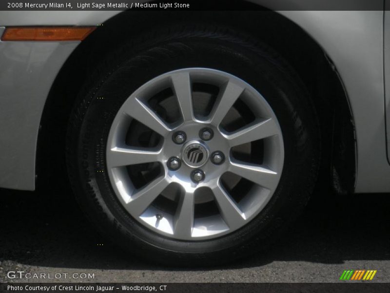 Light Sage Metallic / Medium Light Stone 2008 Mercury Milan I4