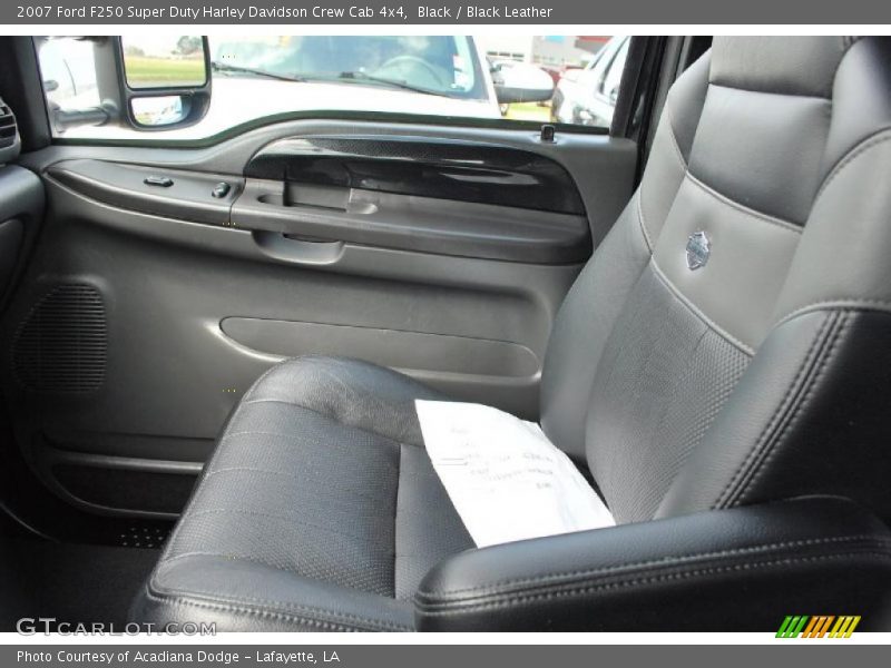  2007 F250 Super Duty Harley Davidson Crew Cab 4x4 Black Leather Interior
