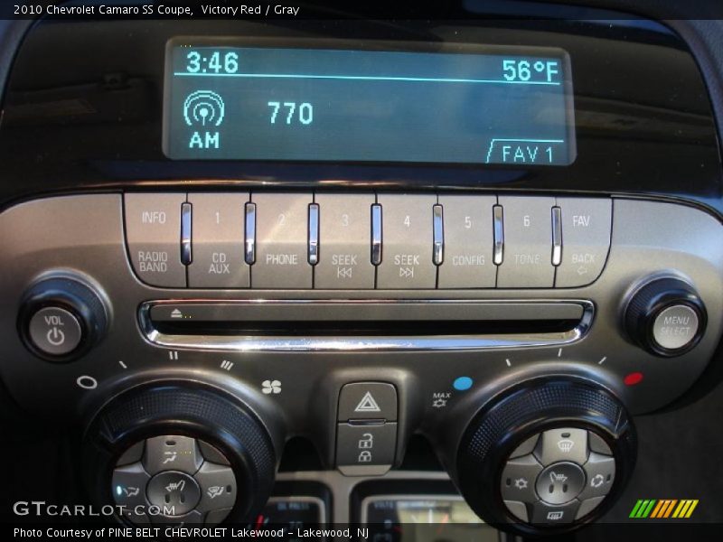 Controls of 2010 Camaro SS Coupe