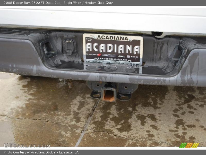 Bright White / Medium Slate Gray 2008 Dodge Ram 2500 ST Quad Cab