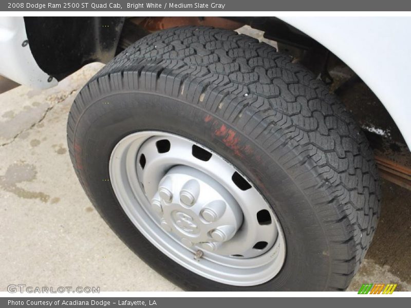 Bright White / Medium Slate Gray 2008 Dodge Ram 2500 ST Quad Cab